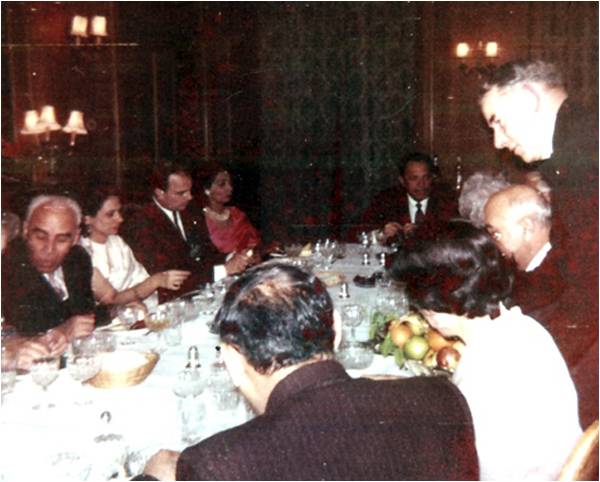 Dinner at Pakistan House, London (circa 1960)