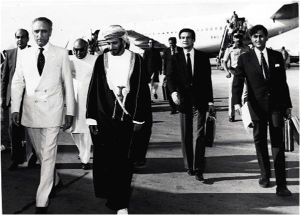 Pakistani delegation in Oman (1982)