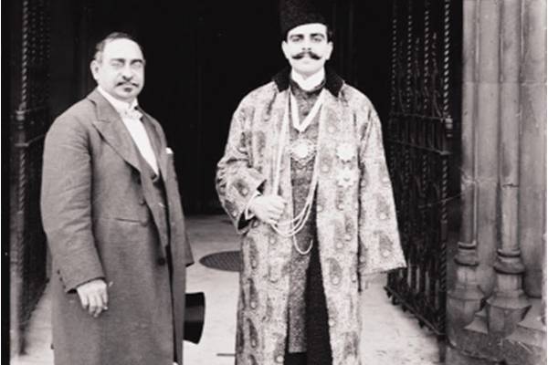 Sir M M Bhowanaggree MP and The Aga Khan (1902)
