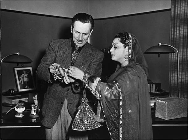 Begum Liaquat Ali Khan & Walt Disney, 1950