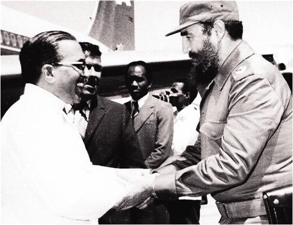 Haq and Castro in Havana, 1979