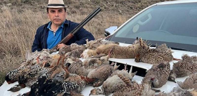 Viral Photo Of Peshawar Commissioner Hunting 'Endangered' Birds Sparks Backlash