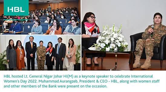 HBL Hosts Lt. General Nigar Johar HI(M) In Celebration Of International Women’s Day 2022