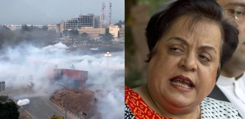 Shireen Mazari Shares 2021 Video Of Shelling At Protest Claiming It To Be From PTI’s Long March