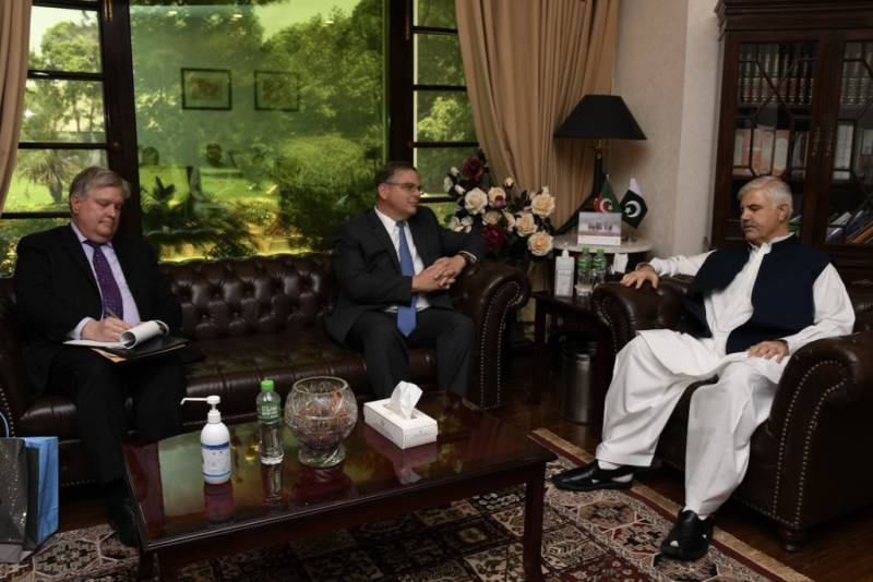US Ambassador Donald Blome Meets KP CM Mahmood Khan