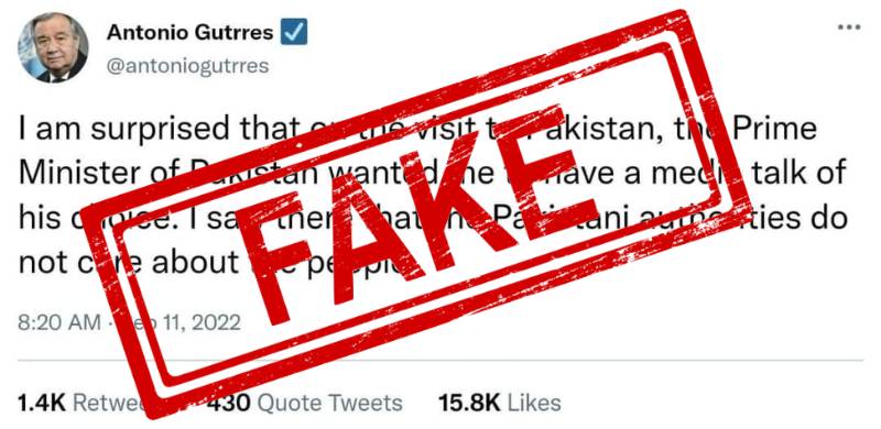 Fact Check: Did UN Chief António Guterres Tweet Against Pakistani Authorities?