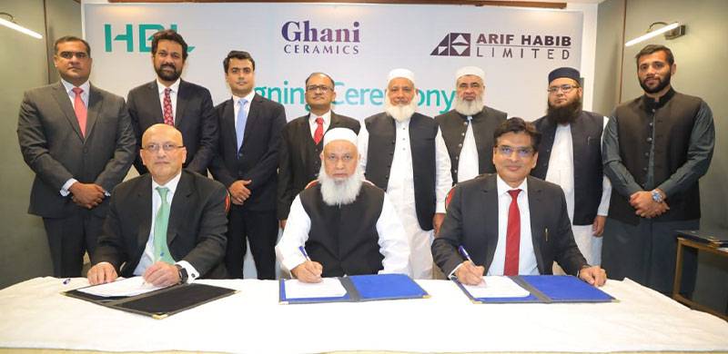 HBL And Arif Habib Limited Sign A Mandate With Ghani Ceramics Limited For Advisory On IPO And Listing Of The Company On PSX