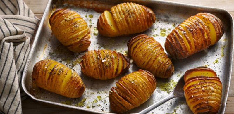 Bhook On A Budget: Honey-Roasted Hasselback Potatoes