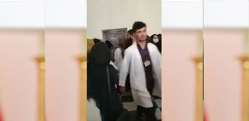 Watch: Afghan Male Students Stage Walkout Against Ban On Females