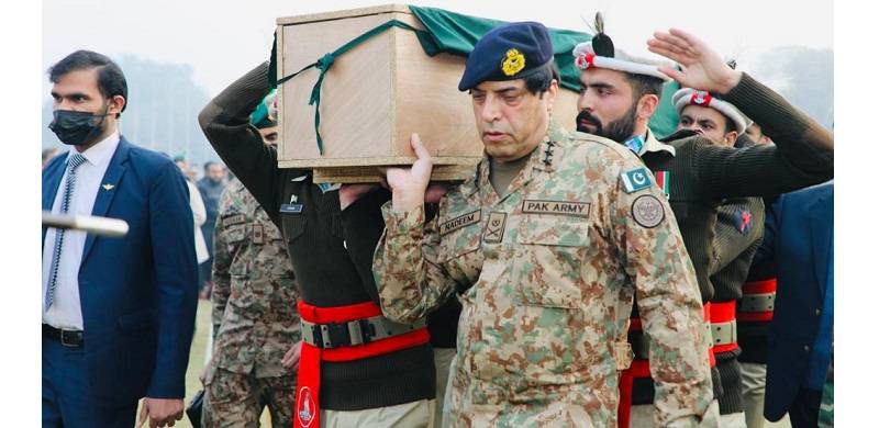 Funeral Prayers Of Martyred ISI Officers Offered
