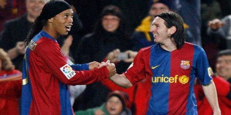 Ronaldinho’s Departure From Barcelona Leaves Lionel Messi Emotional