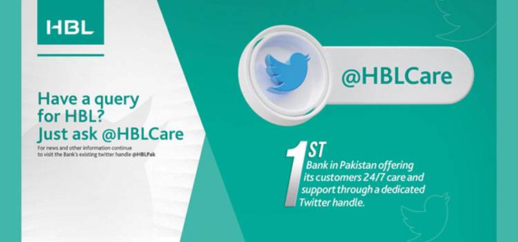 HBL Becomes The First Bank In Pakistan To Launch A Dedicated Customer Care Twitter Handle