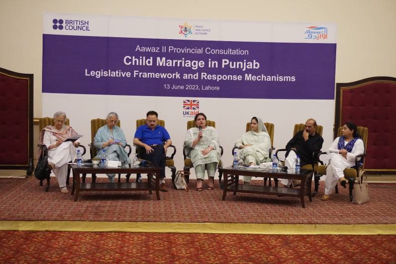 Consultation On Child Marriages In Punjab Held In Lahore By Aawaz-II Program