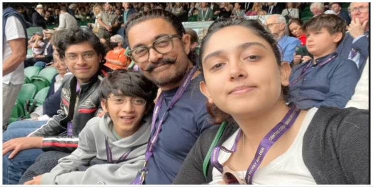 Aamir Khan Attends Wimbledon 2023 Men’s Finals With Kids