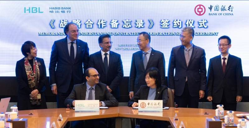 HBL, Bank Of China Sign Accord On Strategic Cooperation To Enhance Regional Trade