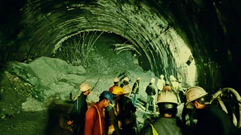 First Photographs From Indian Tunnel Show Workers Stranded For 9 Days