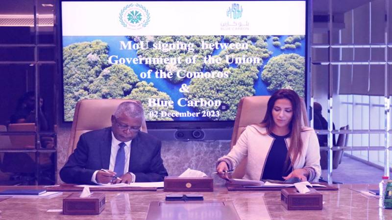 Comoros, Blue Carbon Ink MoU To Address Climate Crisis