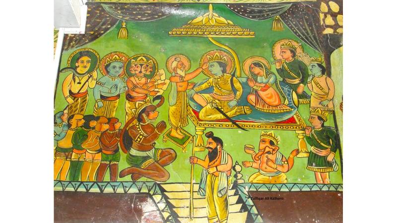 Paintings Of Shikarpur’s Sant Balakram Ji Marhi