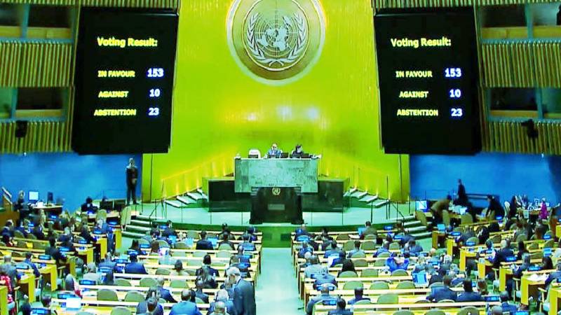 UN General Assembly Passes Resolution For Ceasefire In Gaza