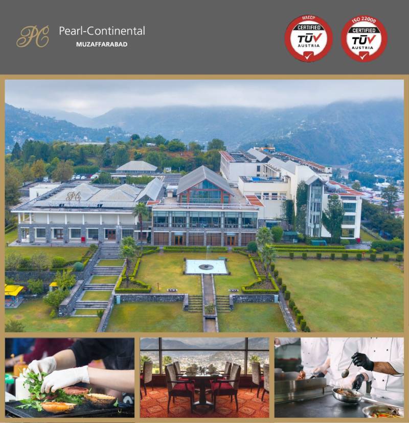 For Second Year Running, Pearl-Continental Hotel Muzaffarabad Attains International Food Safety Certification