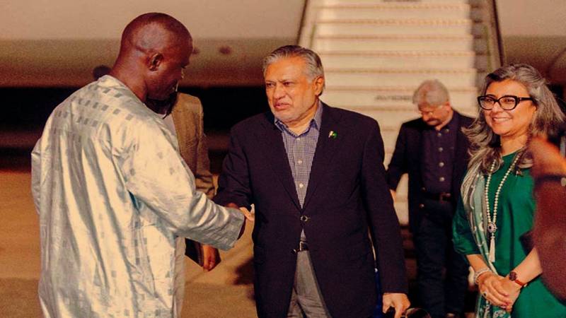 Deputy PM Dar Lands In Gambia To Attend OIC Summit