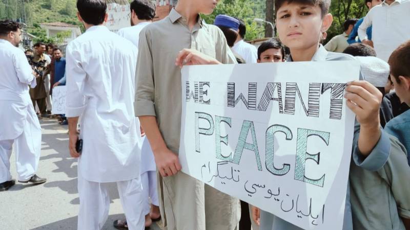 Swat Residents Rally Behind Police in Peace March