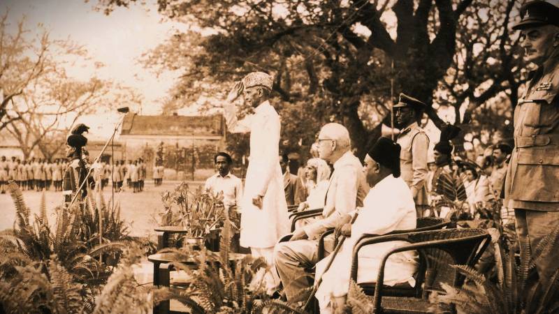 Quaid-i-Azam Mohammad Ali Jinnah during his last visit to Dhaka, then East Pakistan. PHOTO: PID