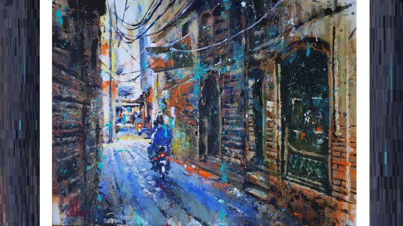 Ghulam Shabbir’s Invigorating Paintings Travel Through Peshawar’s Historic Walled City