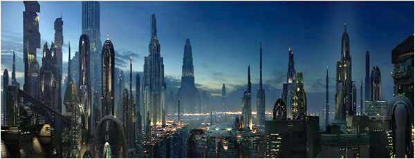 Shanghai seems like a real-world Coruscant, the fictional planet in the Star Wars universe