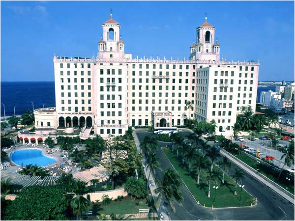 The grand Hotel Nacional built by wealthy Americans and Cubans in the early 1900s