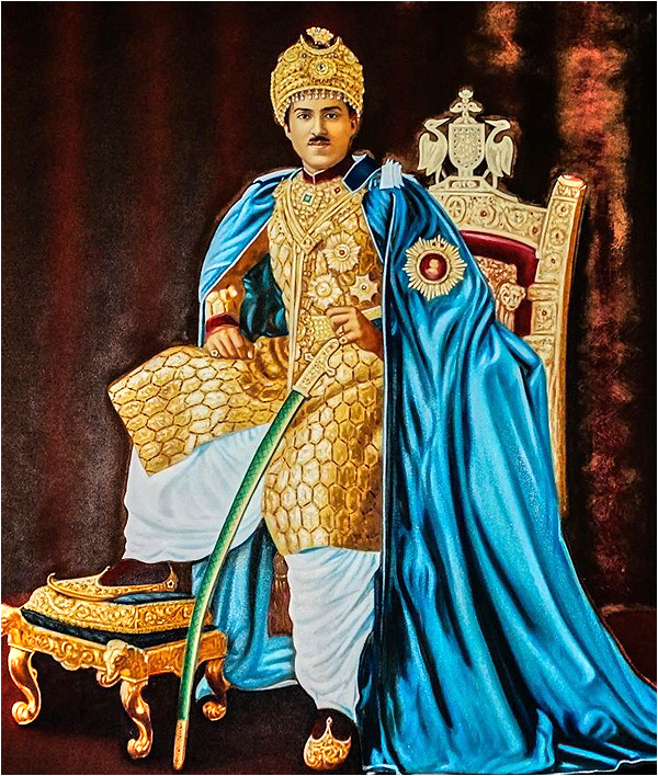 A portrait of a Nawab in Noor Palace