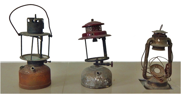  Old lamps once used by the hill people are among many different objects at the museum
