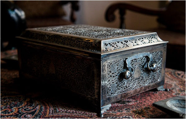 A beautiful, ancestral box with intricate work
