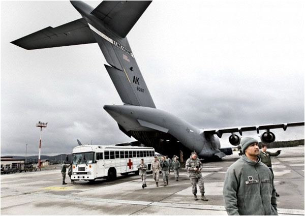 The Ramstein US airbase in Germany