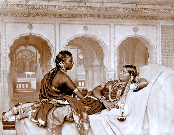 Nautch Girls, Hyderabad, Photo by Hooper & Western, 1865