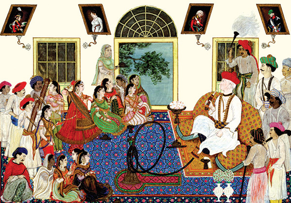 Private Performance of Nautch Girls at the Delhi Home of Sir David Ochterlony – 1820