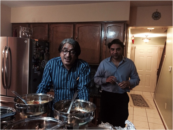 Sabir Nazar and Wajid Ali Syed at the Babar Residence
