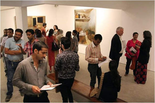 The opening at Karachi's Canvas Gallery