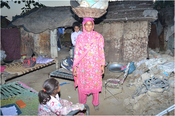 Rani Bibi, mother of 7 who has been hawking goods for the last 25 years