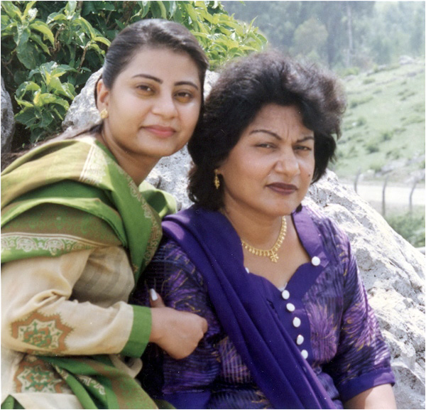 Salma with Shahbaz Bhatit's sister, Jacqueline Bhatti. She was once the center of attention for the Bhatti family