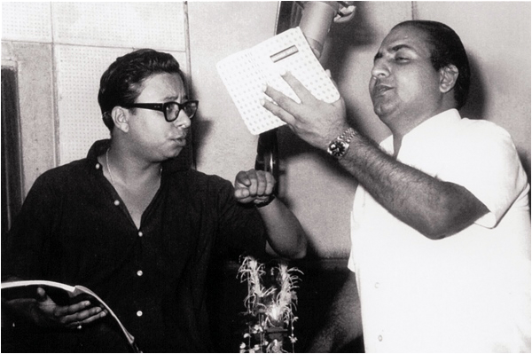 Mohammed Rafi with Composer RD Barman