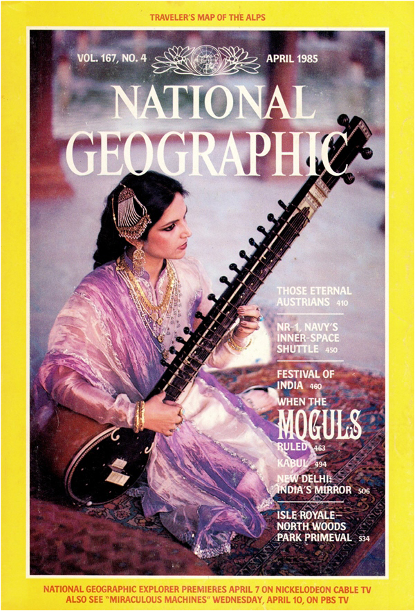Tahira Syed on the cover of National Geographic April 1982 Issue