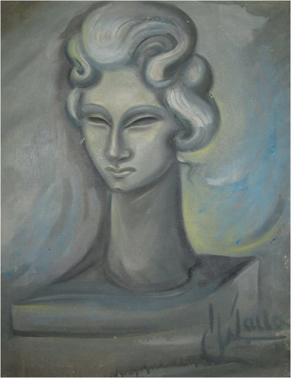 Portrait of Maryam. Oil on Canvas. 18.5 inches by 25.5 inches