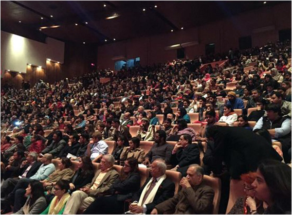 Hall 1, the biggest hall at the Alhamra Art Centre was filled to capacity for most sessions