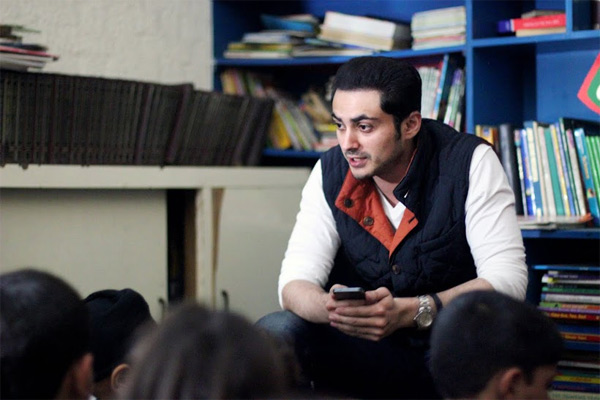 Bilal Lashari reads to a rapt audience