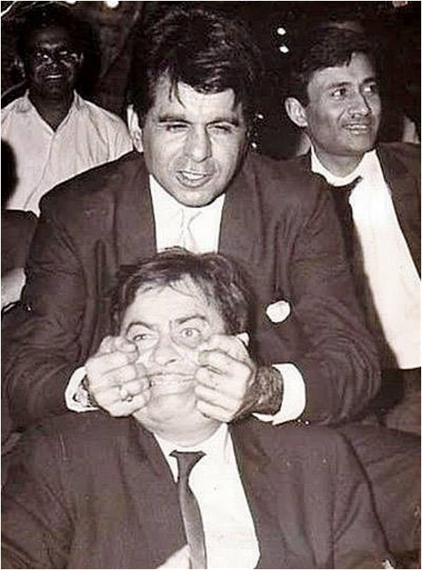 Infinite jest: Raj Kapoor with Dilip Kumar and Dev Anand (clockwise) 