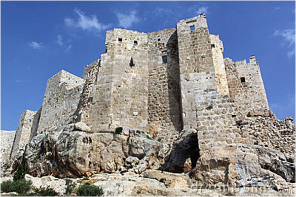 The real – and ruined – Masyaf Castle, today