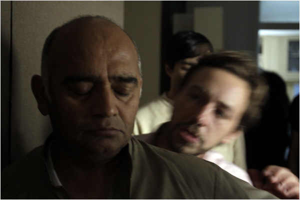 Bhaskar Patel as the truculent grandfather