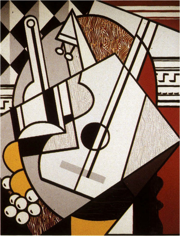 Roy Lichtenstein's Cubist Still Life with Guitar (1974)