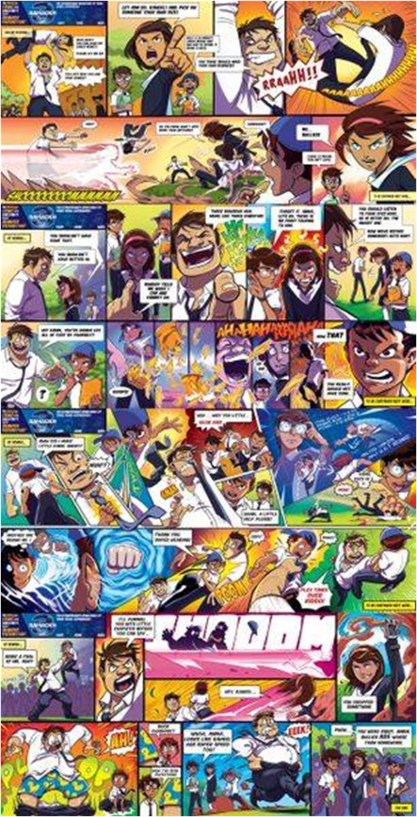There is a range of comic strips produced by the 3 Bahadur team, which children can enjoy reading